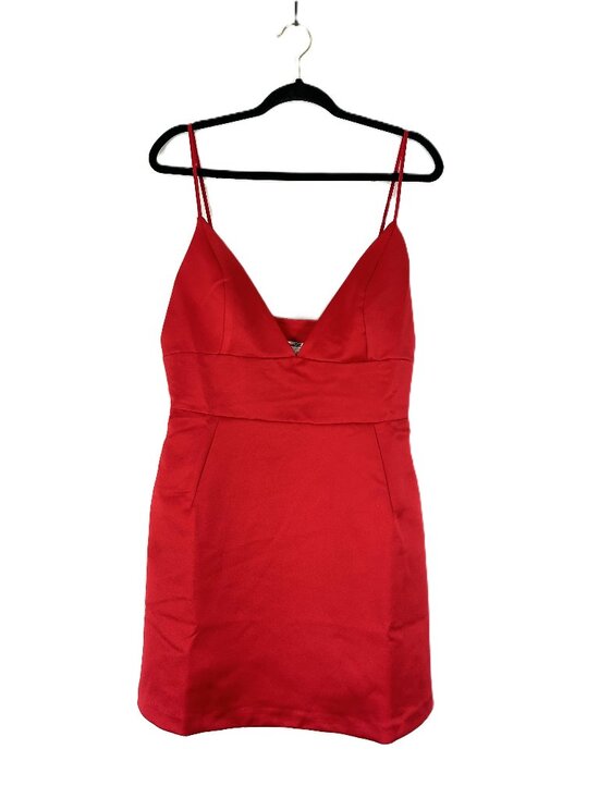 Kimchi Blue Dresses & Skirts - KIMCHI BLUE Petit Fours Fit-And-Flare Satin Mini Dress in Red XL NWT